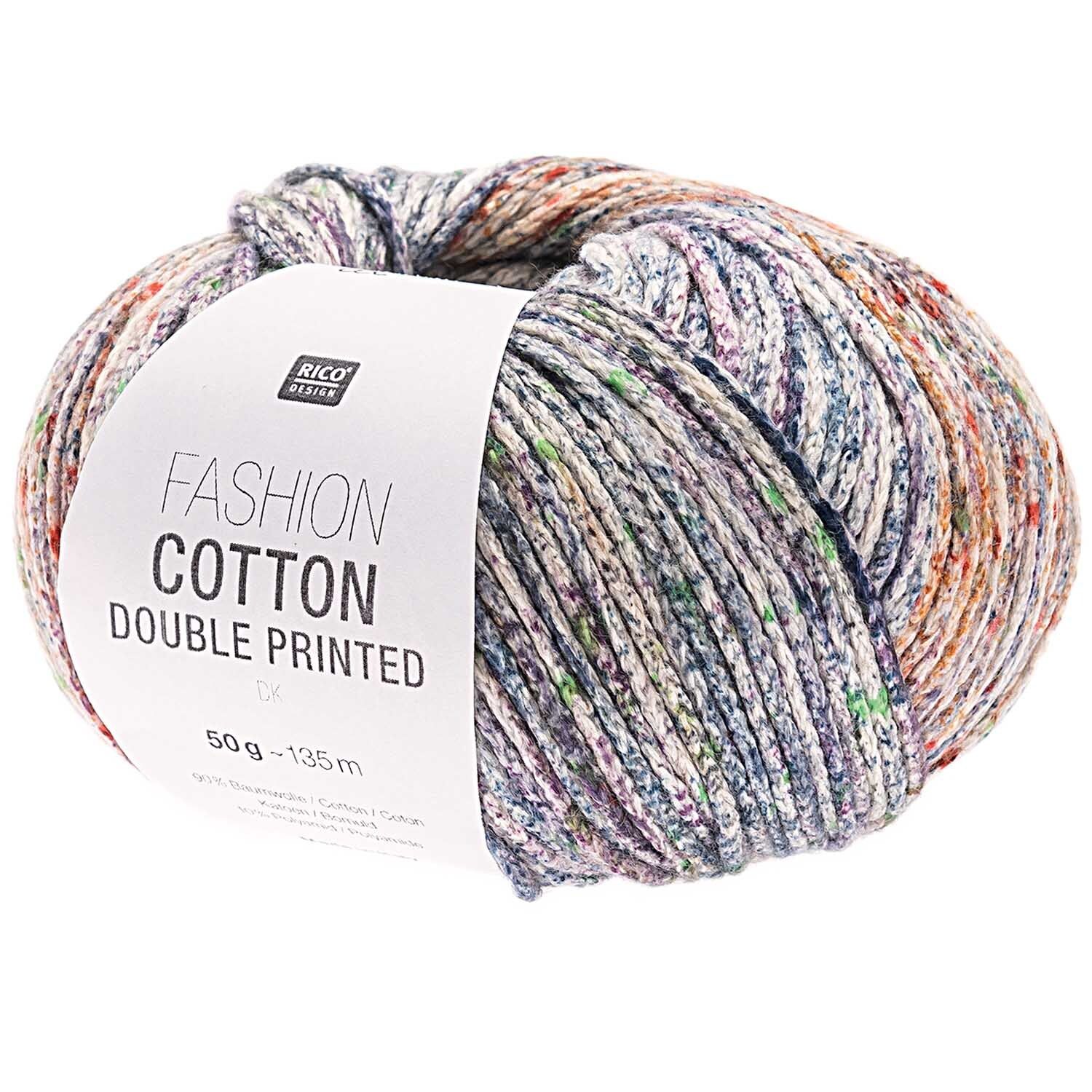 Rico Design Fashion Cotton Double Printed dk 50g 135m rosa