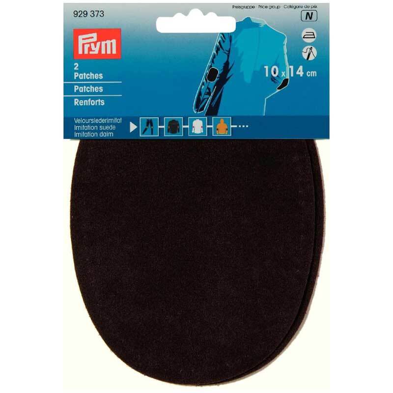 Prym Patches Velourlederimitat dunkelbraun 14x10cm 2 Stück